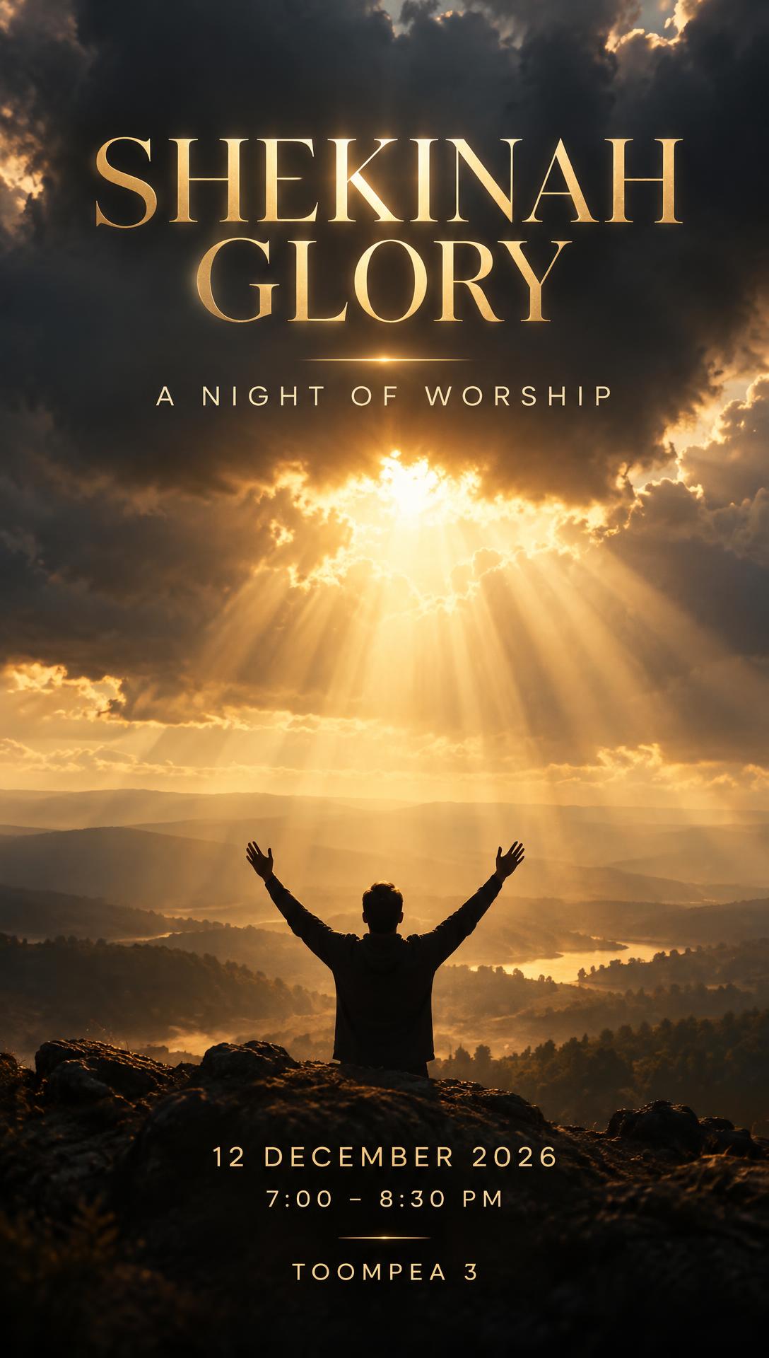 Shekinah Glory flyer — Story / Status